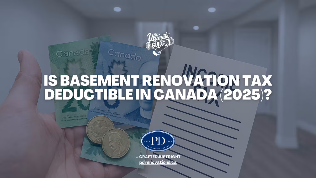 Is Basement Renovation Tax Deductible in Canada (2025)